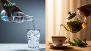 مقایسه نوشیدنی گرم گیاهی با آب یخ به عنوان عامل سردی معده