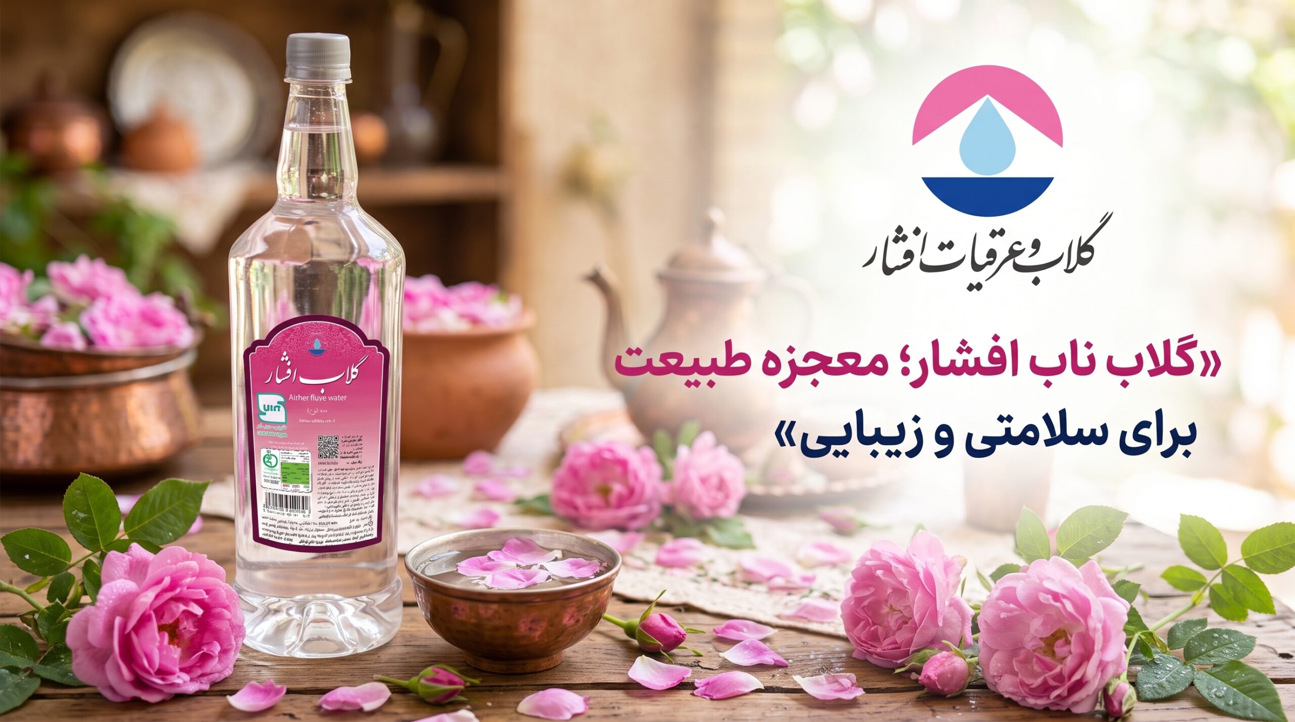 گلاب افشار؛ رایحه‌ای از بهشت، اصالتی از دل طبیعت وقتی صحبت از عطر و طعم اصیل ایرانی